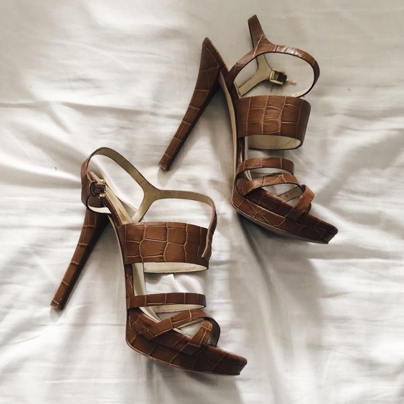 COPY - Michael Kors Strappy Leather Sandals - Picture 1 of 3